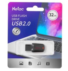 Netac USB Drive 32GB U197 USB2.0, retail version [NT03U197N-032G-20BK]