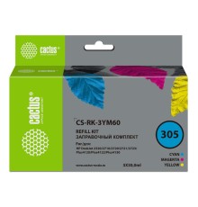 Заправочный набор Cactus CS-RK-3YM60 №305 многоцветный 3x30мл для HP DeskJet 2710/2120/2721/2722