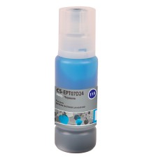 Чернила Cactus CS-EPT07D24 115C голубой70мл для Epson ECOTANK L8160/8180
