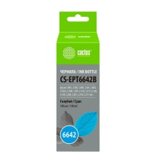 Чернила Cactus CS-EPT6642B T6642 голубой 100мл для Epson L100/L110/L120/L132/L200/L210/L222/L300/L312/L350/L355/L362/L366/L456/L550/L555/L566/L1300