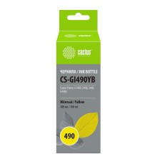 Чернила Cactus CS-GI490YB желтый 100мл для Canon Pixma G1400/G2400/G3400