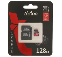 Micro SecureDigital 128GB Netac microSDXC Class10 NT02P500PRO-128G-R P500 Extreme Pro + adapter
