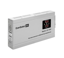 Exegate EX291738RUS Стабилизатор напряжения ExeGate Master AV-1500 (1500ВА, 140-260В, цифр. индикация вход/вых. напряжения, 220В±8%, КПД 98%, 5 уровней защиты, задержка, метал.корпус, евророзетка, RTL