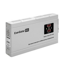 Exegate EX291746RUS Стабилизатор напряжения ExeGate Master Turbo AVS-1500 (1500ВА, 100-265В, цифр. индикация вход/вых. напряжения, 220В±8%, КПД 98%, 5 уровней защиты, задержка, усиленный метал.корпус,
