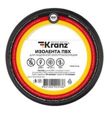 Rexant KR-09-2106 Изолента ПВХ 0,13х15 мм, 25 м, черная KRANZ