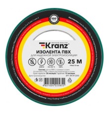 Rexant KR-09-2203 Изолента ПВХ 0,13х19 мм, 25 м, зеленая KRANZ