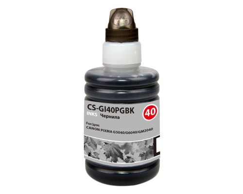 [Расходные материалы] Чернила Cactus CS-GI40PGBK черный 140мл для Canon Pixma G5040/G6040/GM2040