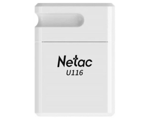 [Носитель информации] Netac USB Drive 128GB  U116 128Gb <NT03U116N-128G-30WH>, USB3.0, миниатюрная пластиковая белая