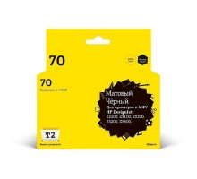 T2 C9448A Картридж (IC-H9448) №70 для HP Designjet Z2100/Z3100/Z3200/Z5200/Z5400, матовый черный, с чипом, пигментный