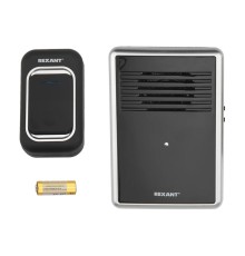 REXANT 73-0015 Звонок беспроводной c цифровым кодированием, влагозащищенной кнопкой IP44 и регулировкой громкости RX-30 