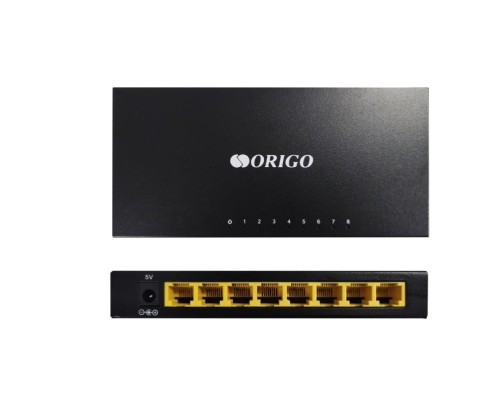 [Сетевое оборудование] ORIGO OS1208/A1A Неуправляемый коммутатор 8x100Base-TX, корпус металл