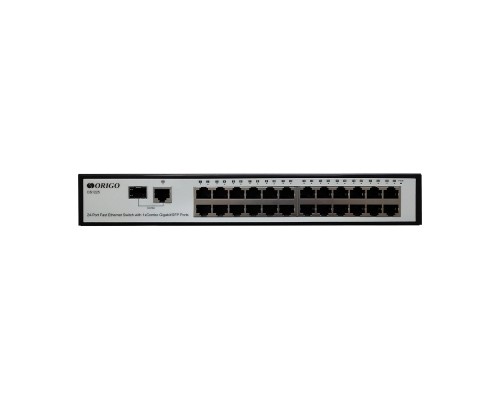 [Сетевое оборудование] ORIGO OS1225/A1A Неуправляемый коммутатор 24x100Base-TX, 1xCombo 1000Base-T/SFP, корпус металл
