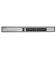 ORIGO OS1226P/A1A Неуправляемый PoE-коммутатор 24x100Base-TX PoE+, 2x1000Base-T, PoE-бюджет 285 Вт, корпус металл