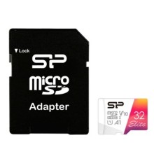 Micro SecureDigital 32GB Silicon Power SDHC Class10  SP032GBSTHBV1V20SP  Elite + adapter