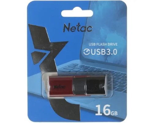 [Носитель информации] Netac USB Drive 16GB U182 Red USB3.0,retractable [NT03U182N-016G-30RE]