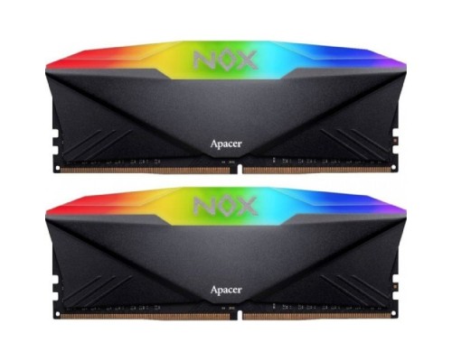 [Модуль памяти] Apacer DDR4 DIMM 16GB Kit 2x8Gb AH4U16G32C28YNBAA-2 PC4-25600, 3200MHz, CL16, NOX RGB Series