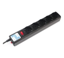 PowerCube Фильтр-удлинитель 7.0м, 5 розеток,10А (SPG5-7M), черный графит