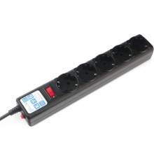 PowerCube Фильтр-удлинитель 7.0м, 5 розеток,10А (SPG5-7M), черный графит
