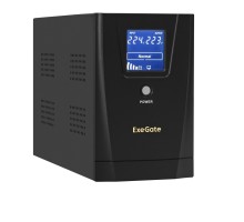 Exegate EX292631RUS ИБП ExeGate SpecialPro Smart LLB-2000.LCD.AVR.4C13.RJ.USB <2000VA/1200W, LCD, AVR, 4*C13,RJ45/11,USB, металлический корпус, Black>