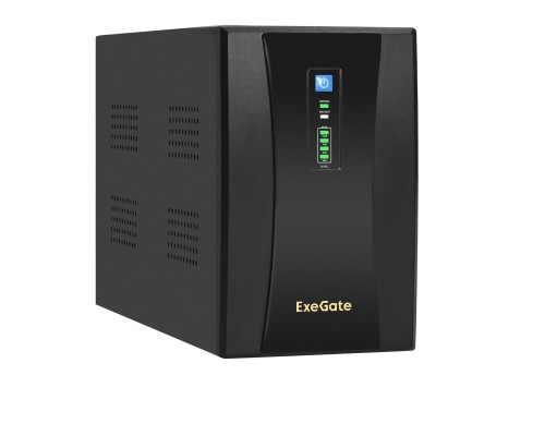 [ИБП] Exegate EX292609RUS ИБП ExeGate SpecialPro UNB-2000.LED.AVR.2SH.RJ.USB <2000VA/1200W, LED, AVR,2*Schuko, RJ45/11, USB, металлический корпус, Black>