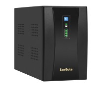 Exegate EX292613RUS ИБП ExeGate SpecialPro UNB-2200.LED.AVR.2SH.RJ.USB <2200VA/1300W,LED, AVR,2*Schuko, RJ45/11, USB, металлический корпус, Black>