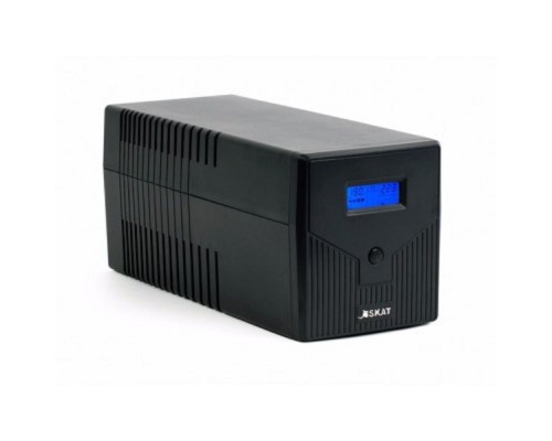 [Бастион ИБП] ИБП Бастион SKAT-UPS 1000-IN-2x7 {Line-interactive, 1000ВА/600Вт, на пол, LCD-дисп, 2x EURO + 2х C13, USB/RJ-45, АКБ 2х 7Ач, МПТ} (456)