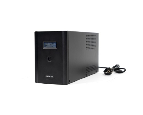 [Бастион ИБП] ИБП Бастион SKAT-UPS 3000-IN-4x9 {Line-Interactive, 3000ВА/1800 Вт, на пол, LCD-дисп, 2x EURO + 2х C13, USB/ RJ-45, АКБ 4х 9 Ач, МПТ} (453)