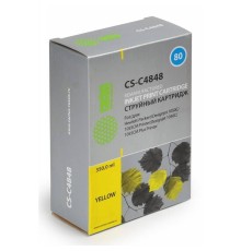 Картридж струйный Cactus CS-C4848 №80 желтый (400мл) для HP DJ 1050C/1055CM/1000