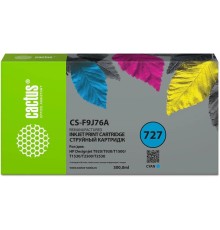 Картридж струйный Cactus CS-F9J76A 727 голубой (300мл) для HP DJ T920/T930/T1500/T1530/T2500/T2530