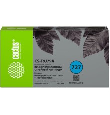 Картридж струйный Cactus CS-F9J79A 727 фото черный (300мл) для HP DJ T920/T930/T1500/T1530/T2500/T2530
