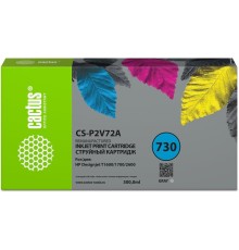 Картридж струйный Cactus CS-P2V72A №730 серый (300мл) для HP Designjet T1600/1700/2600