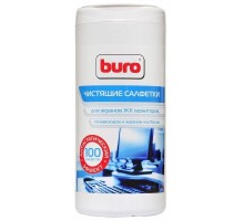 Туба с чистящими салфетками Buro BU-Ascreen для экранов мониторов/плазменных/ЖК телевизоров/ноутбуков туба 100шт [483759]