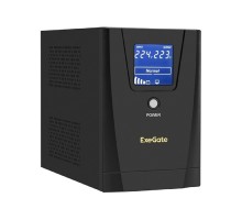Exegate EX292799RUS ИБП ExeGate SpecialPro Smart LLB-1500.LCD.AVR.2SH.3C13 <1500VA/950W, LCD, AVR, 2*Schuko+3*C13, съемн.кабель, металлический корпус, Black>