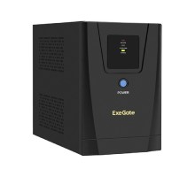 Exegate EX292802RUS ИБП ExeGate SpecialPro UNB-1600.LED.AVR.2SH.3C13.USB <1600VA/950W, LED, AVR, 2*Schuko+3*C13, USB,съемн.кабель, металлический корпус, Black>