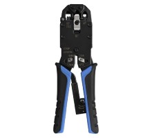 Exegate EX293155RUS Инструмент ExeGate EX-T2008R для обжима RJ-45, RJ-11/12 с храповым механизмом (прямой ход обжимки)