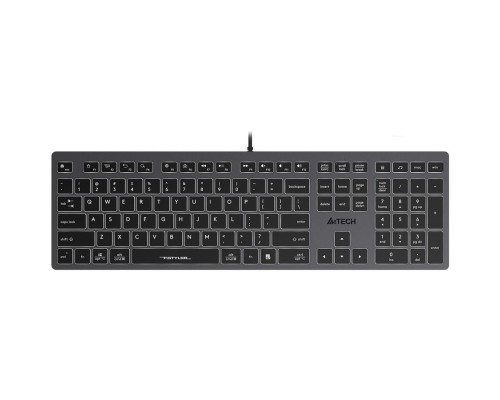 [Клавиатура] Клавиатура A4Tech Fstyler FX60H серый USB slim LED (FX60H GREY/WHITE)/1787693