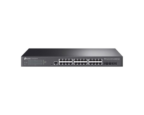 [Сетевое оборудование] TP-Link TL-SG3428X-UPS Управляемый коммутатор JetStream уровня 2+ с 24 гигабитными портами RJ45, 4 портами SFP+ и источником бесперебойного питания