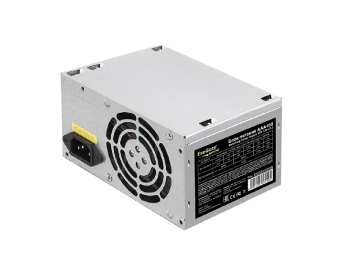[Блок питания] Exegate ES259590RUS-PC Блок питания 400W ExeGate AAA400 (ATX, PC, 8cm fan, 24pin, 4pin, 2xSATA, IDE, кабель 220V в комплекте)
