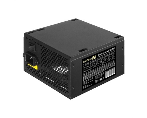 [Блок питания] Exegate EX260645RUS-PC Блок питания 700W ExeGate 700PPE (ATX, APFC, PC, КПД 80% (80 PLUS), 12cm fan, 24pin, 2x(4+4)pin, PCIe, 6xSATA, 3xIDE, black, кабель 220V в комплекте)