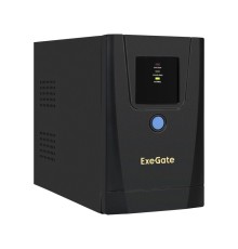 Exegate EX292767RUS ИБП ExeGate SpecialPro UNB-650.LED.AVR.1SH.2C13 <650VA/360W, LED, AVR, 1*Schuko+2*C13, металлический корпус, Black>