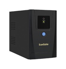 Exegate EX292768RUS ИБП ExeGate SpecialPro UNB-650.LED.AVR.1SH.2C13.RJ.USB <650VA/360W, LED, AVR,1*Schuko+2*C13, RJ45/11,USB, металлический корпус, Black>