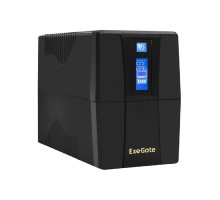 Exegate EX292792RUS ИБП ExeGate Power Smart ULB-1000.LCD.AVR.2SH.RJ.USB <1000VA/550W, LCD, AVR, 2*Schuko,RJ45/11,USB, Black>
