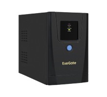 Exegate EX292781RUS ИБП ExeGate SpecialPro UNB-1000.LED.AVR.1SH.2C13 <1000VA/550W, LED, AVR,1*Schuko+2*C13, металлический корпус, Black>