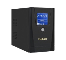 Exegate EX292788RUS ИБП ExeGate SpecialPro Smart LLB-1000.LCD.AVR.1SH.2C13.RJ.USB <1000VA/550W, LCD, AVR, 1*Schuko+2*C13, RJ45/11,USB, металлический корпус, Black>