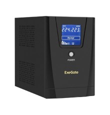 Exegate EX292796RUS ИБП ExeGate SpecialPro Smart LLB-1200.LCD.AVR.2SH.3C13.USB <1200VA/750W, LCD, AVR, 2*Schuko+3*C13, USB, съемн.кабель, металлический корпус, Black>