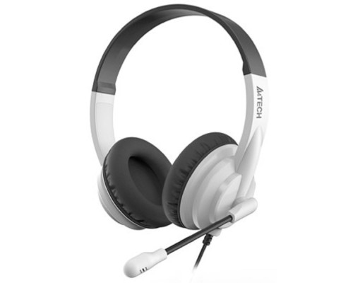 [Наушники] A4Tech HU-10 черный/белый 2м накладные USB(HU-10/USB/BLACK+WHITE) 