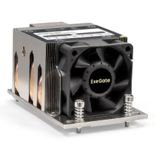Exegate EX293436RUS ESNK-P0063AP4.PWM.2U.SP3.Cu {Al+Cu, 2U, 4 тепл. трубки, LGA SP3, TDP 240W, PWM, 1600-6800RPM, 2 ball bearing, 4pin, 54,3db, 440г, на винтах, с термопастой} RTL