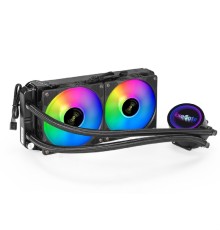 Exegate EX293457RUS Комплект водяного охлаждения ExeGate BlackWater-240V2.PWM.RGB (RGB подсветка, LGA2066/2011/1366/1150/1151/1155/1156/1200/1700/AM4/FM1/FM2/FM2+/AM2/AM2+/AM3/AM3+, TDP 220W, Fan 120m