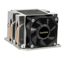 Exegate EX293439RUS Кулер ExeGate ESNK-P0068AP4.PWM.2U.3647.Cu (Al+Cu, 2U, 4 тепл. трубки, LGA3647, TDP 205W, PWM, 2100-6800RPM, 2 ball bearing, 4pin, 52db, 430г, на винтах, с термопастой, Retail box)