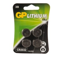 GP CR2032-2CRU4 40/2400 (4 шт. в уп-ке)